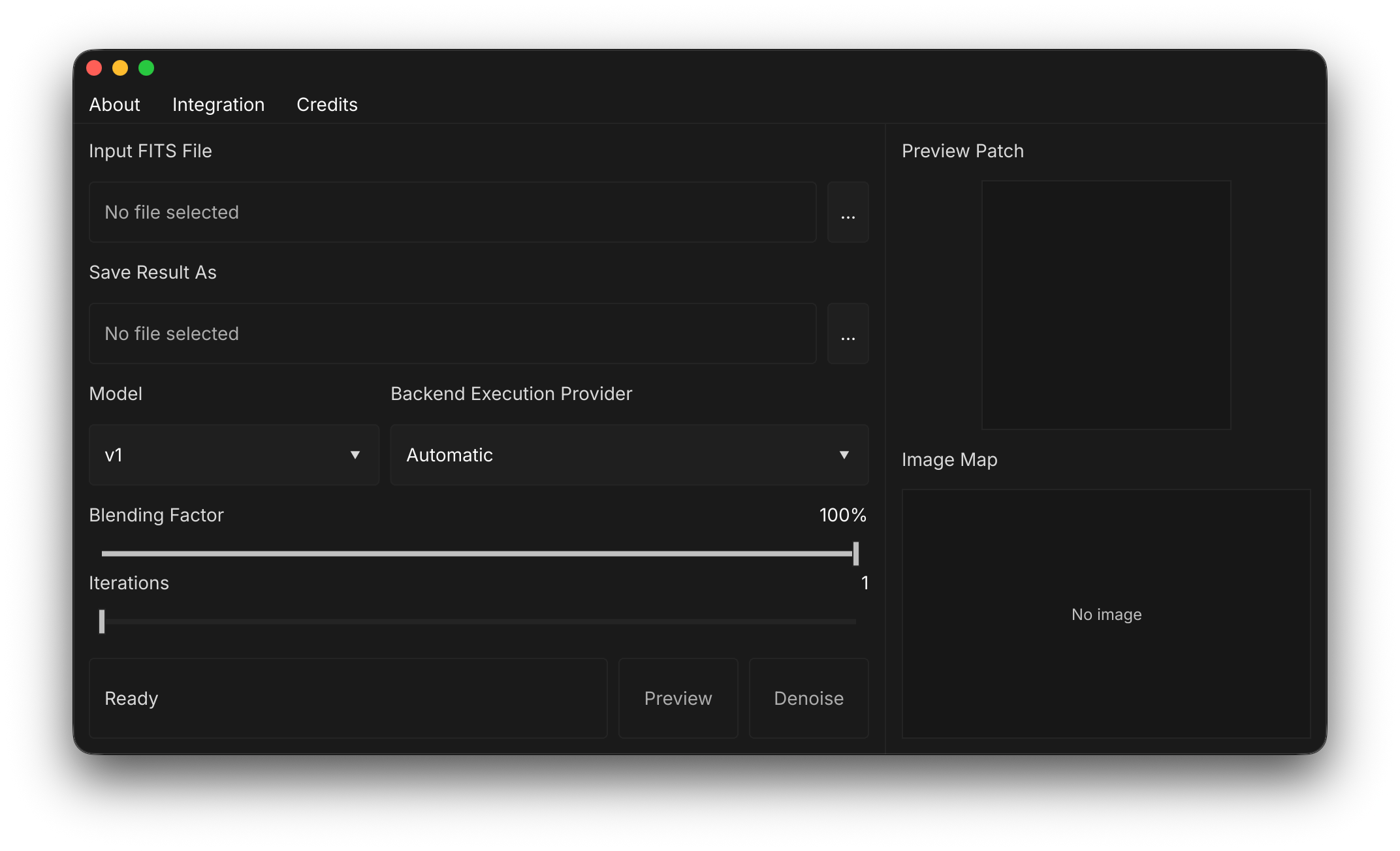 Phos application interface